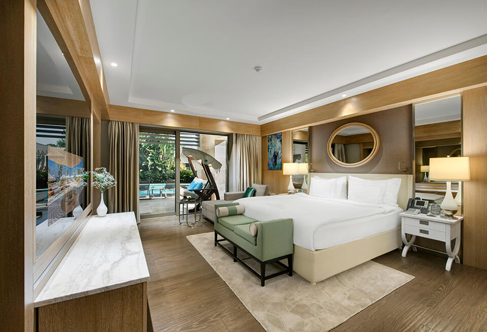 Regnum Carya | Accommodation | Pearl Pool Suite | Bedroom