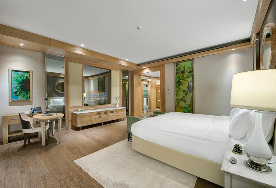 Regnum Carya | Accommodation | Jade Suite  |Bed |