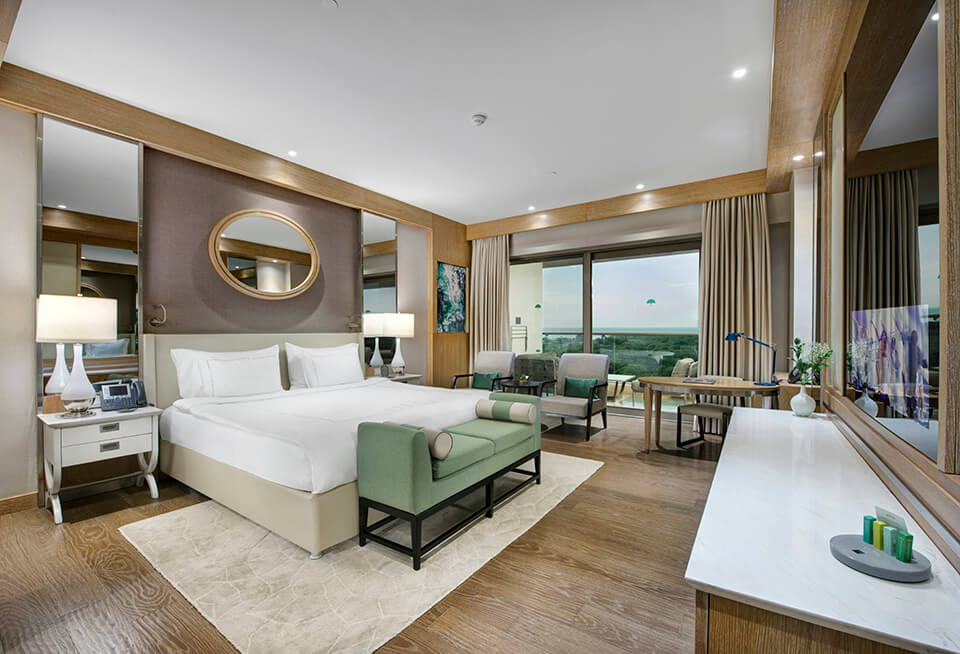 Regnum Carya | Accommodation | Jade Room Partial Sea View | Living Area